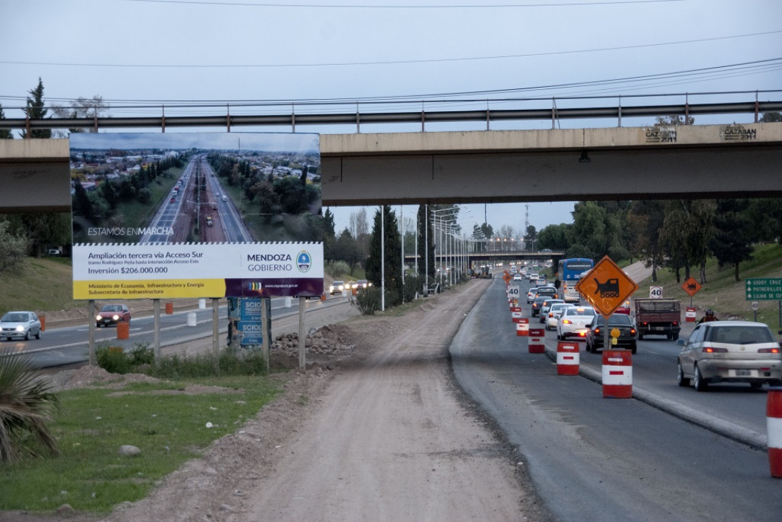 imagen La tercera trocha del Acceso Sur estaría lista en noviembre