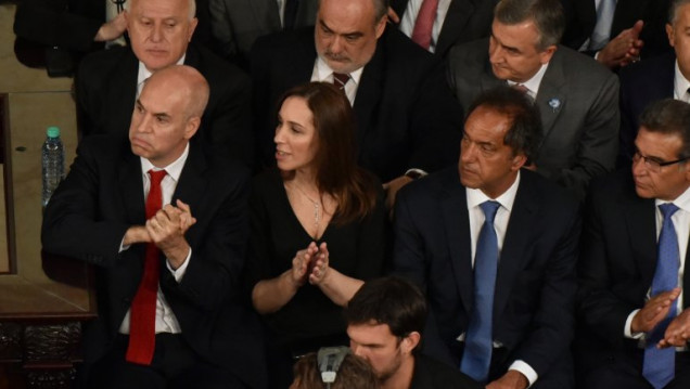 imagen Presencia de kirchneristas en la jura de Macri