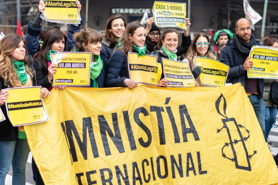 imagen Amnistía Internacional celebró la sanción inicial del aborto legal