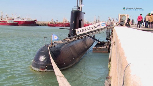 imagen Casi 5 millones de dólares para quien encuentre el ARA San Juan