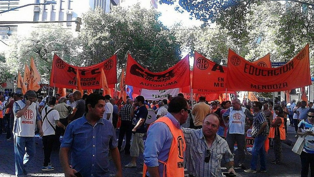 imagen ATE y la CTA fueron multados por cortar calles del centro