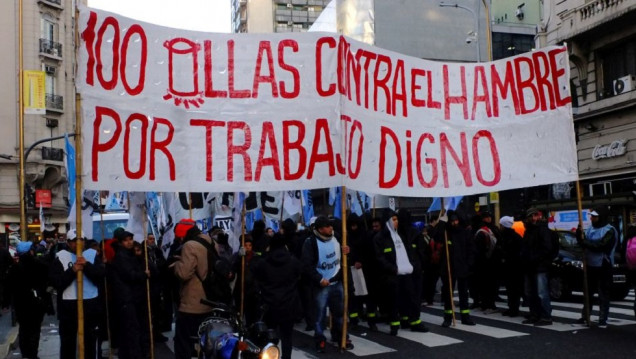imagen Protesta en el Obelisco para que se declare la emergencia alimentaria