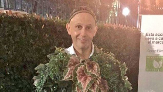 imagen Sergio Bergman se disfrazó de Plantman