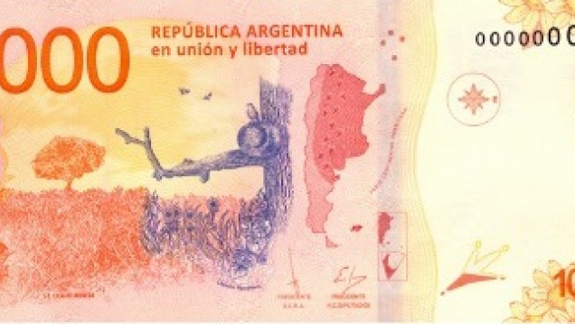 imagen Así es el nuevo billete de $ 1000