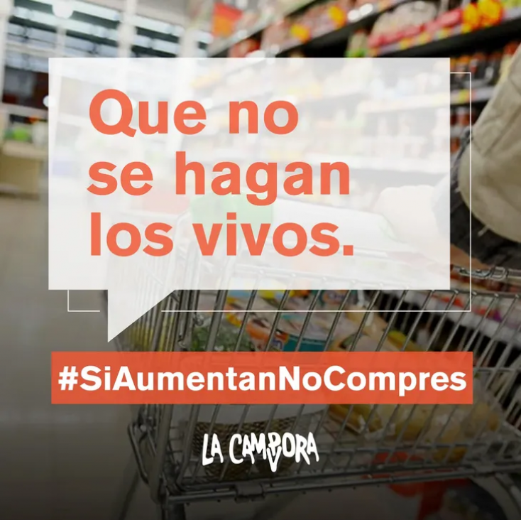 imagen Campaña de La Cámpora para alertar por "abusos y avivadas" con los precios