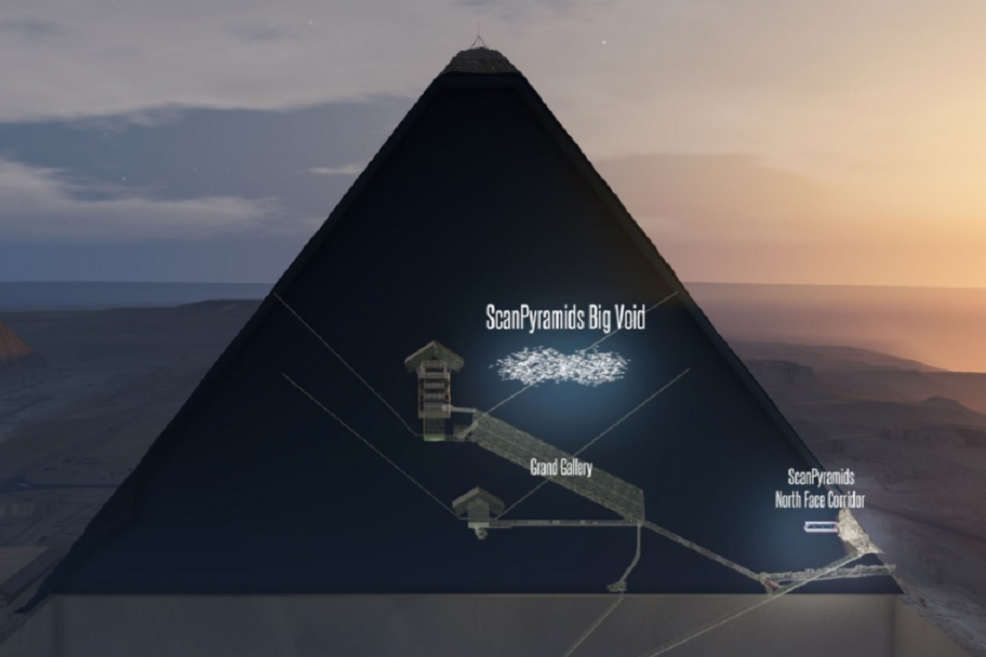 imagen Tras 4500 años, descubrieron una cámara secreta en la pirámide de Keops