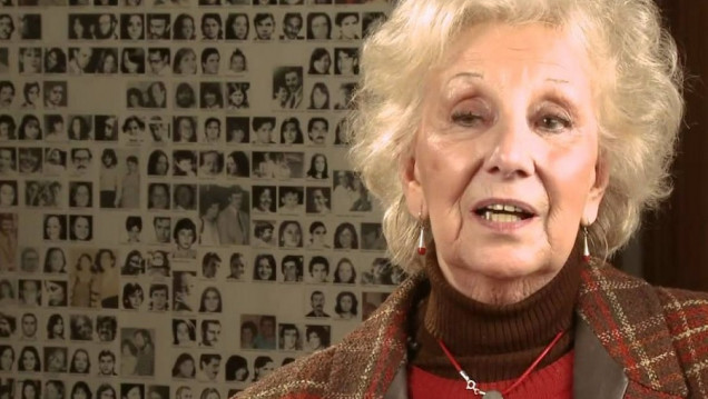 imagen Estela de Carlotto: "Seguimos luchando por nuestros nietos"