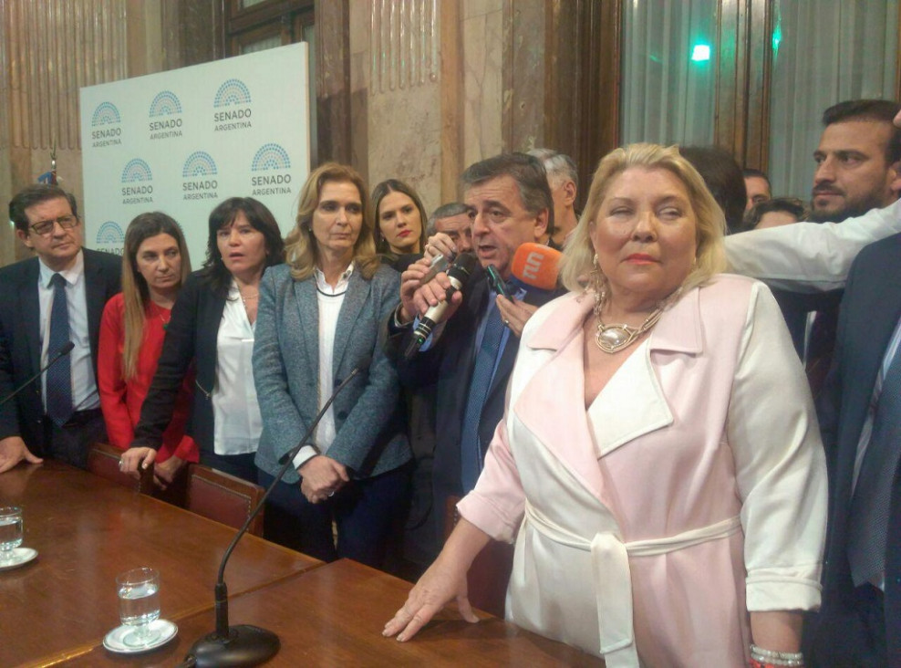 imagen Elisa Carrió no pudo asumir al frente de una Bicameral y acusó a la oposición de vetarla
