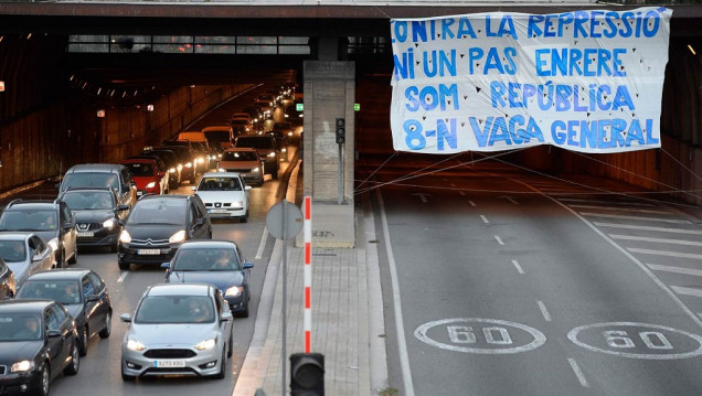 imagen Marchas en Cataluña por la liberación de los independentistas presos