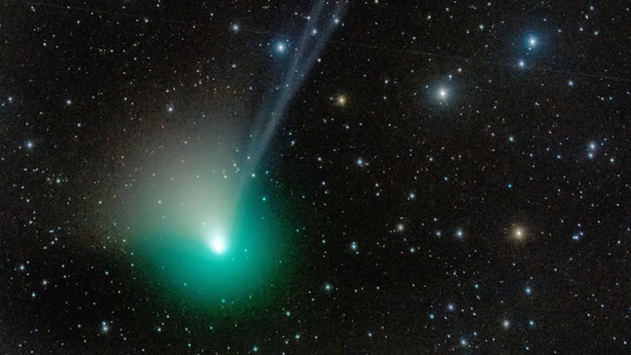 imagen Registraron en La Plata la primera imagen del "cometa verde" en cielo argentino