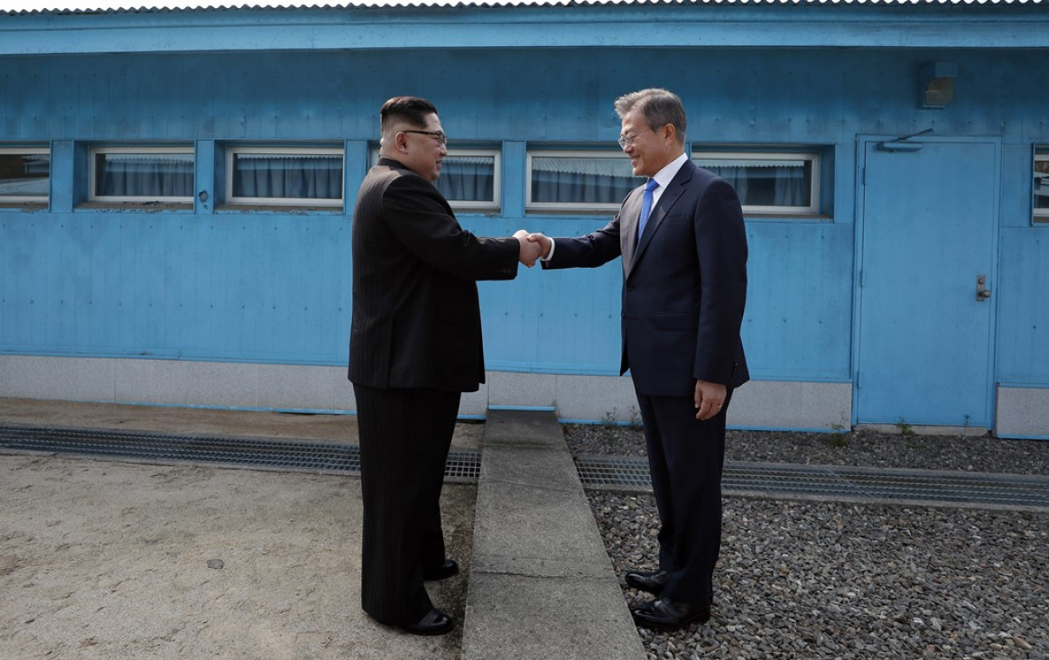 imagen Histórico pacto de paz entre las dos Coreas