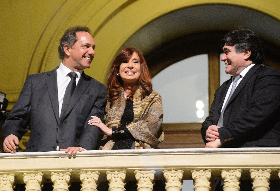 imagen Cristina recibirá esta tarde a Scioli y a Zannini en Olivos