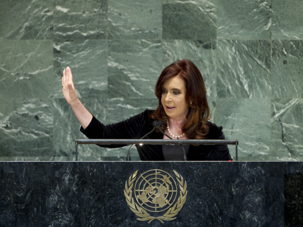 imagen Cristina en la ONU: "Las finanzas no pueden seguir manejando la política"