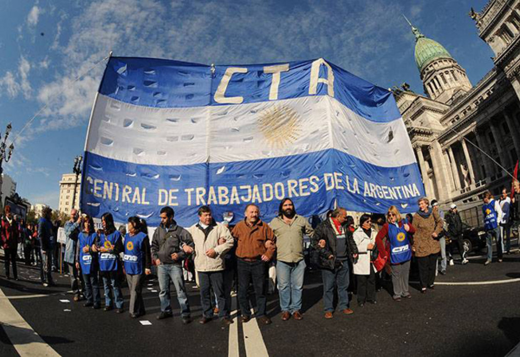 imagen Paro activo y movilización de la CTA en todo el país