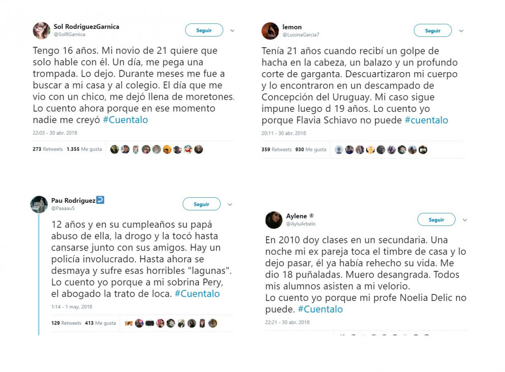 imagen #Cuéntalo: la campaña que lidera Argentina para denunciar abusos sexuales