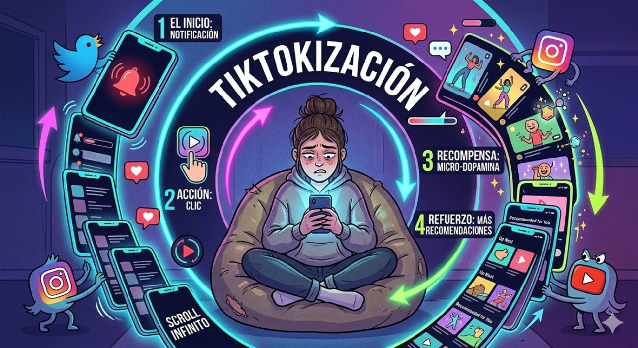 imagen La tiktokización de la vida cotidiana: las redes sociales moldean la cultura del "todo ya"