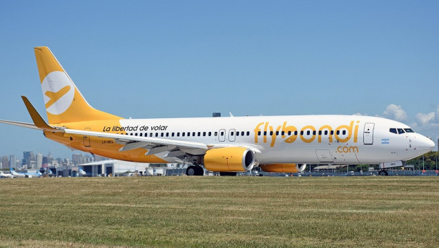 imagen Tras un susto, Flybondi debió anticipar su aterrizaje