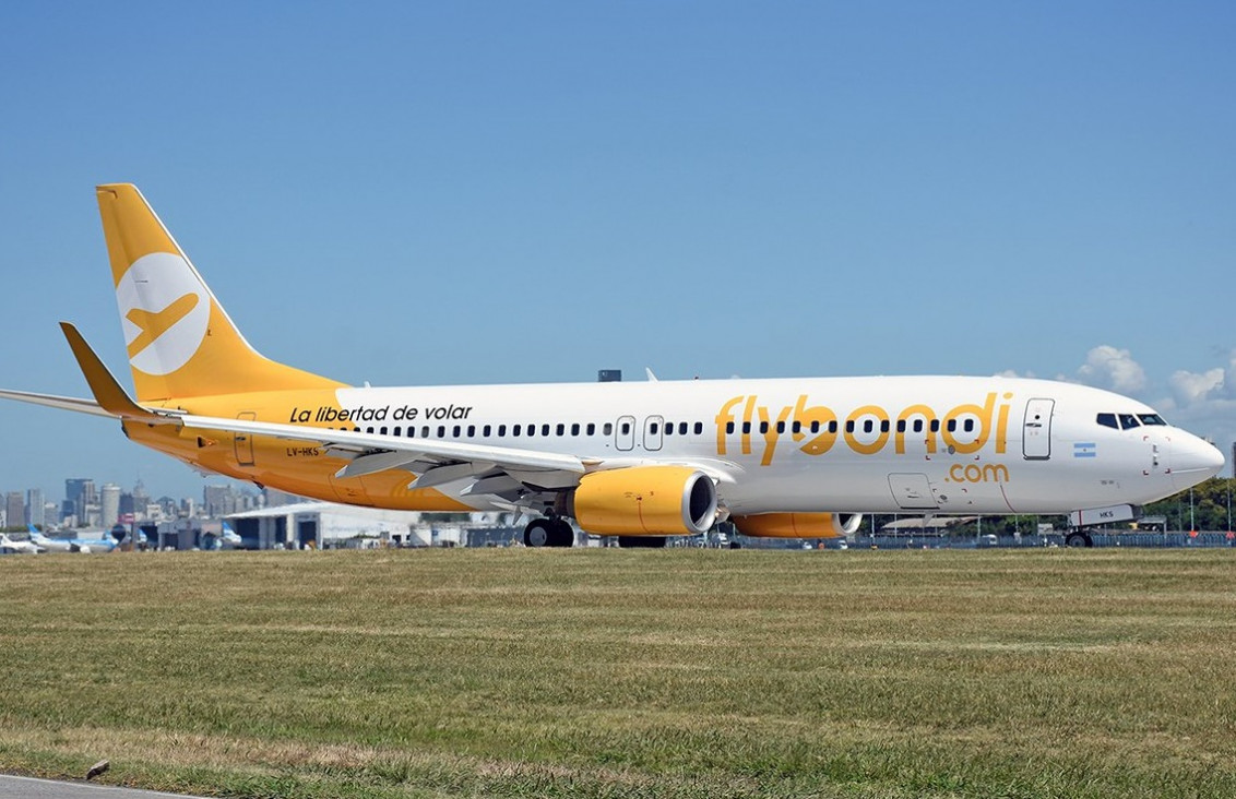 imagen Tras un susto, Flybondi debió anticipar su aterrizaje
