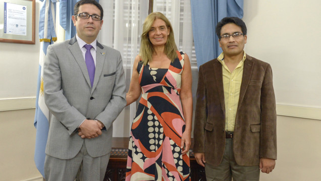 imagen Laura Montero recibió a las autoridades del Consulado de Bolivia