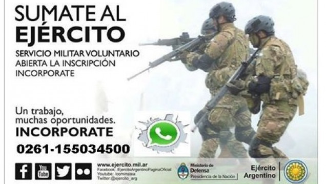 imagen Buscan soldados voluntarios por Facebook y WhatsApp