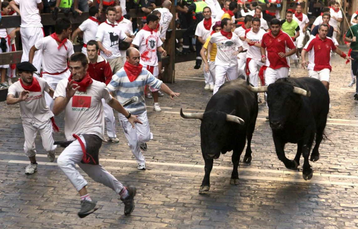 imagen Al menos cuatro heridos en el inicio de la tradicional celebración de San Fermín