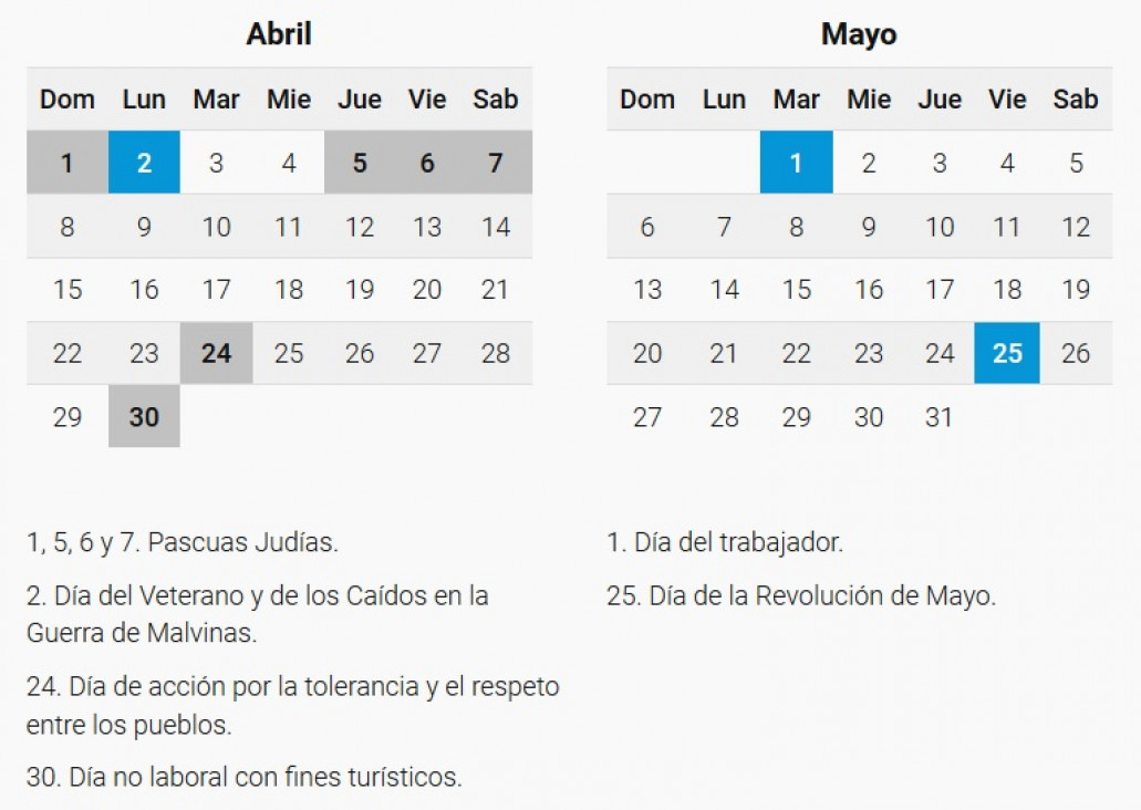 imagen Cuál es la diferencia entre un feriado y un día no laborable