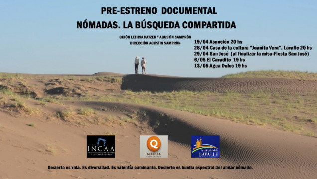 imagen Preestrenaron el documental "Nómadas. La búsqueda compartida"