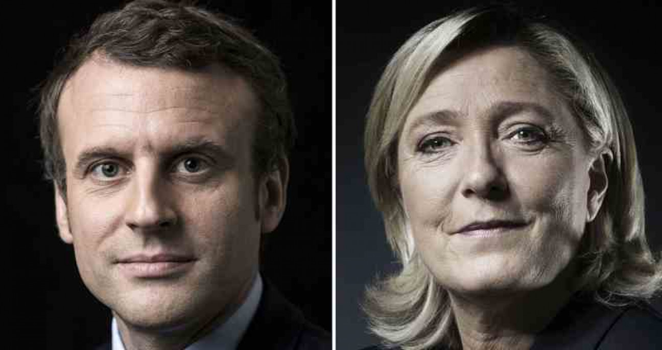 imagen Macron y Le Pen van al balotaje para la presidencia de Francia