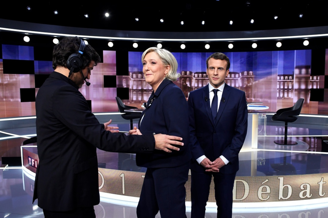 imagen Macron y Le Pen justificaron las agresiones en su debate televisivo