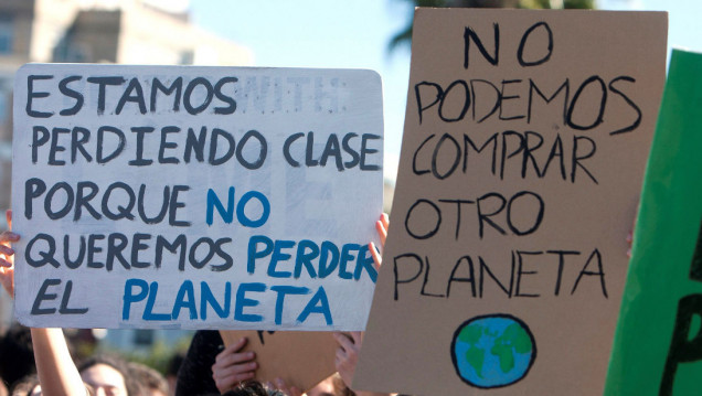 imagen #FridayForFuture tuvo su réplica en Mendoza