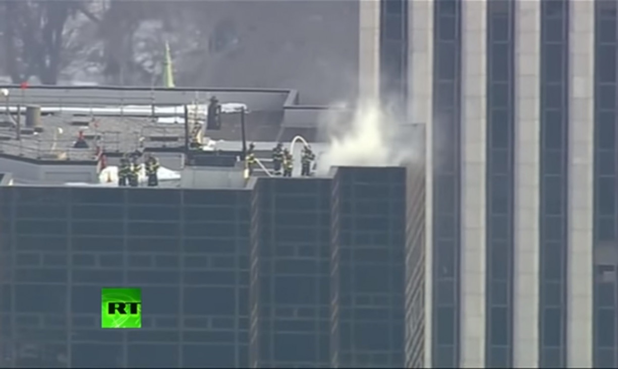 imagen Se produjo un incendio en la terraza de la Trump Tower, en Nueva York