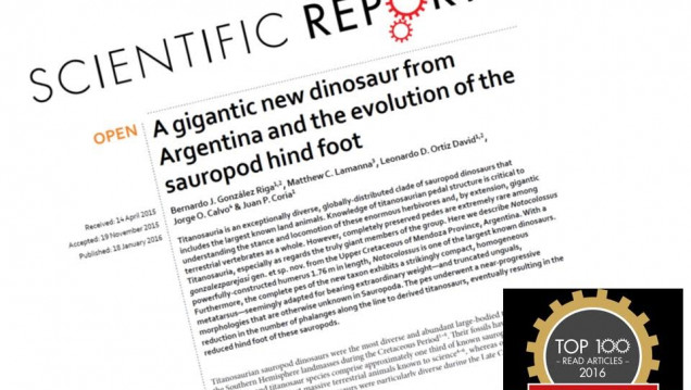 imagen Por investigar a los dinosaurios, la UNCUYO es destacada mundialmente
