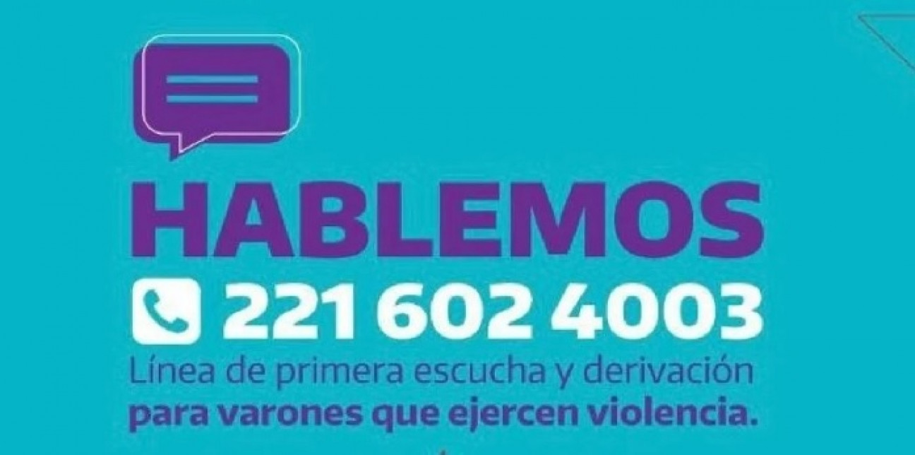imagen Primer balance de la línea "Hablemos", destinada a varones que ejerzan o hayan ejercido violencia machista