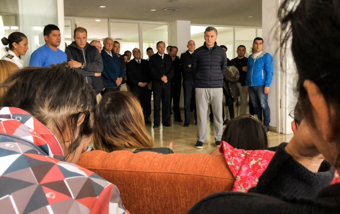 imagen Macri recibirá a familiares de tripulantes del ARA San Juan