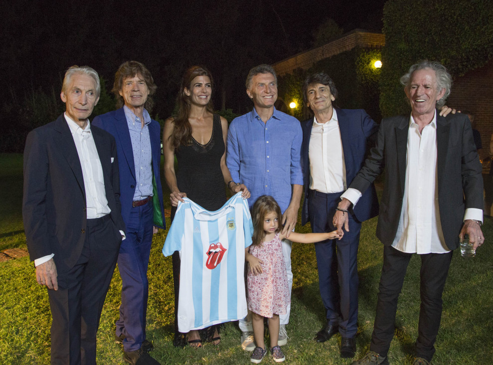 imagen Macri recibió a los Rolling Stones