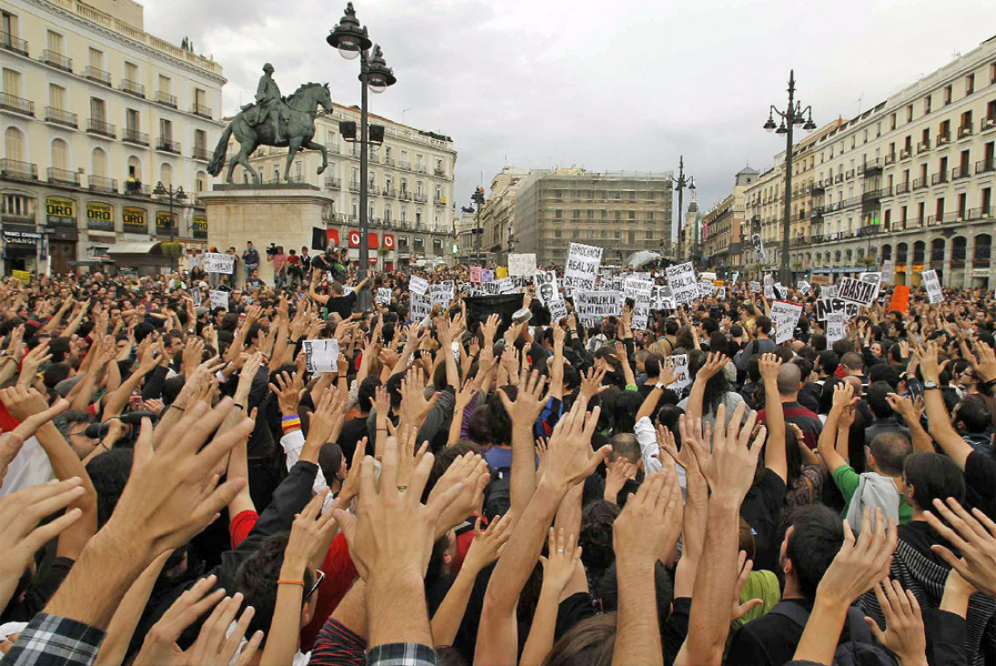 imagen Los "indignados" levantarán el campamento de la Puerta del Sol el próximo domingo