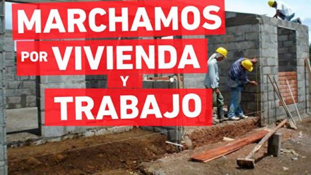 imagen Marcharán por trabajo y vivienda y contra el tarifazo