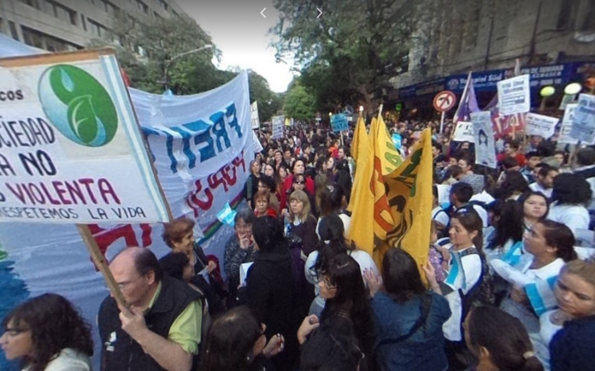 imagen #NiUnaMenos en Mendoza, en 360°