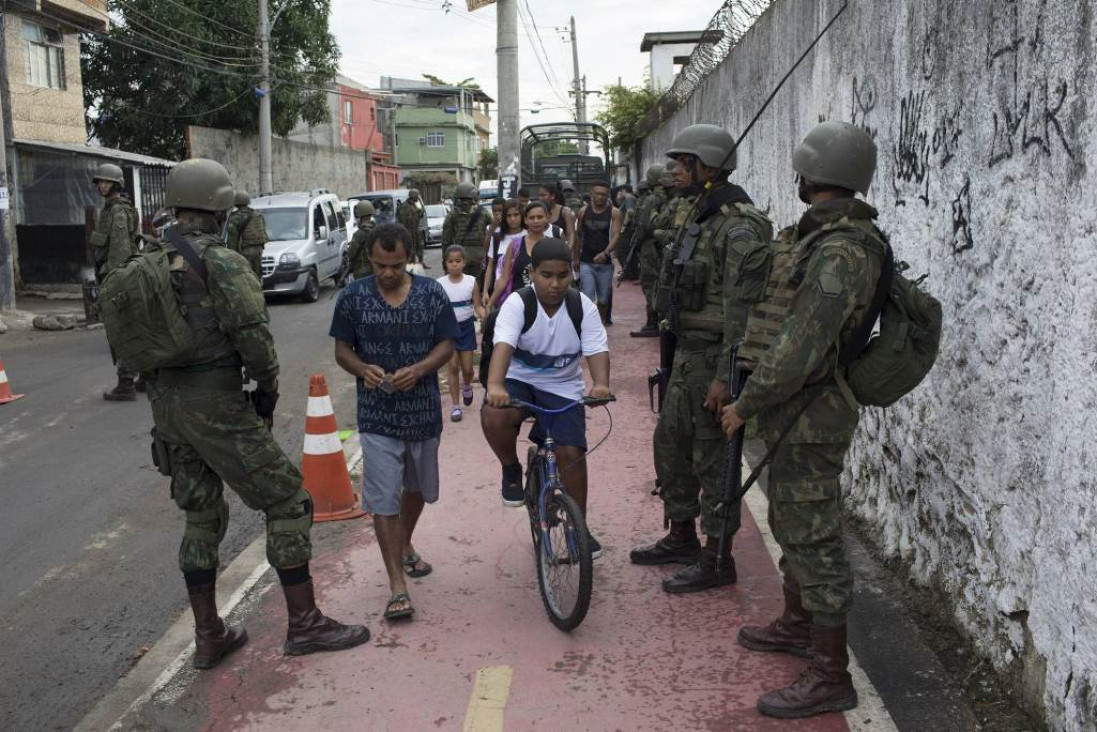 imagen Temer decretó la intervención militar en Río de Janeiro