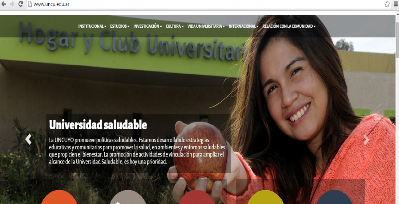 imagen La UNCUYO renovó su web