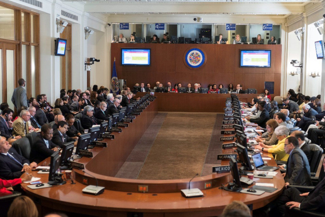 imagen Bolivia bloqueó la sesión en la OEA sobre la crisis en Venezuela
