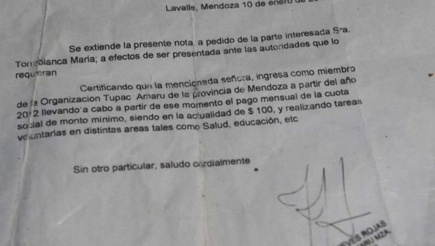 imagen Denunciaron que ex integrantes de la Tupac usurparon casas en Lavalle