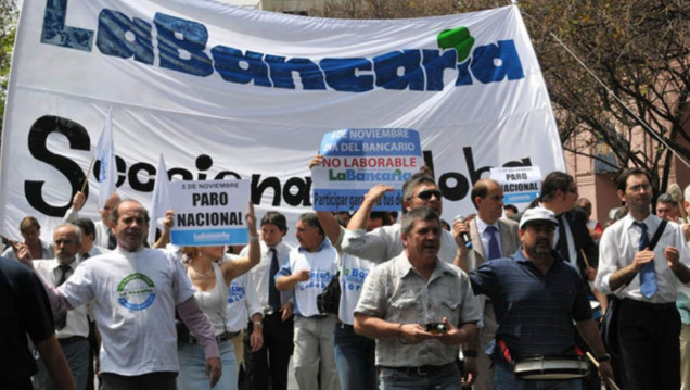 imagen Bancarios preparan otra medida de fuerza por 72 horas