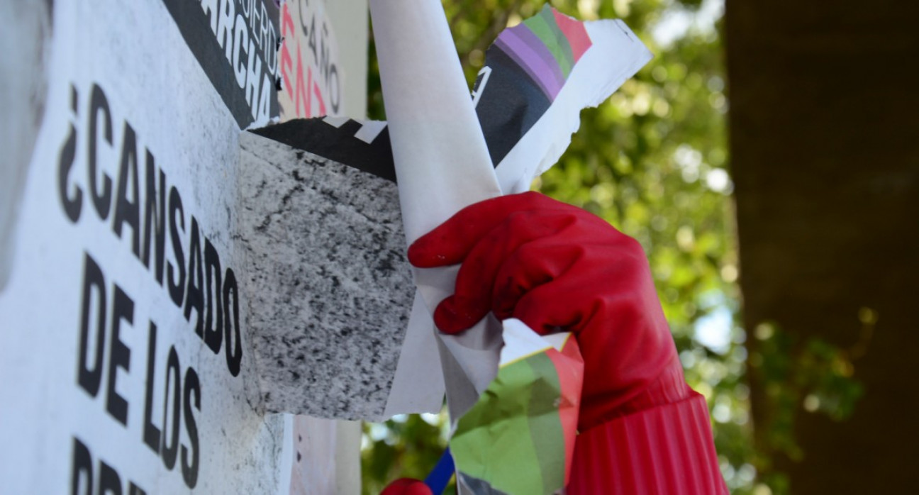 imagen Capital multará a partidos políticos que ensucien con carteles y pintadas