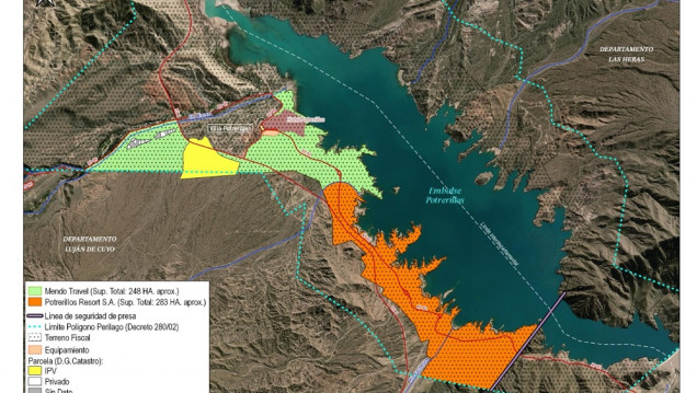 imagen Zonificación del perilago de Potrerillos: firman contrato para ejecutar obras 