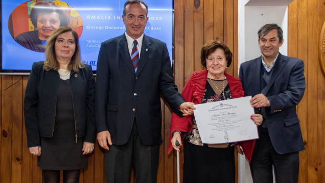 imagen Amalia Inés Geraiges, primera geógrafa Honoris Causa de la UNCUYO