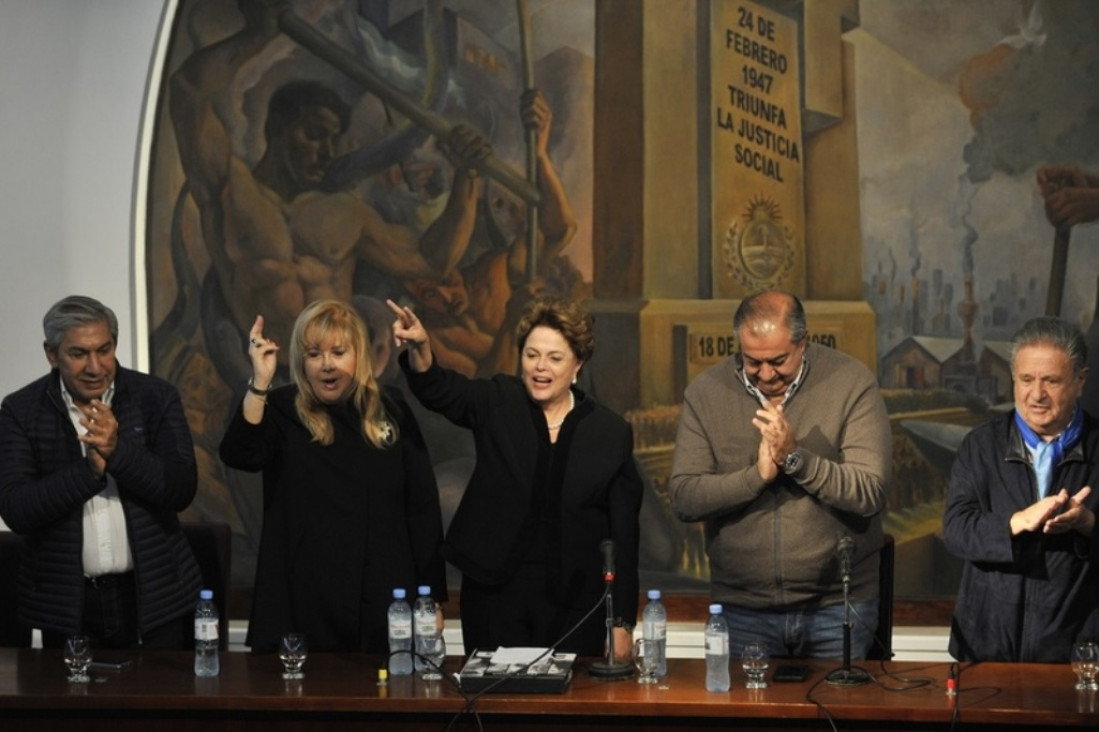imagen La CGT junto a Dilma Rousseff criticaron las políticas de Macri