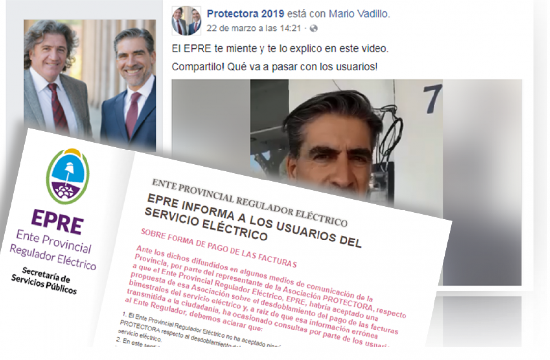 imagen El EPRE salió a aclarar que por ahora no habrá facturas desdobladas