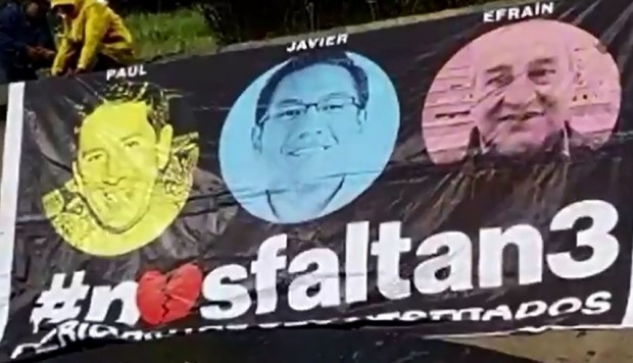 imagen Confirmaron la muerte de los periodistas secuestrados por disidentes de las FARC