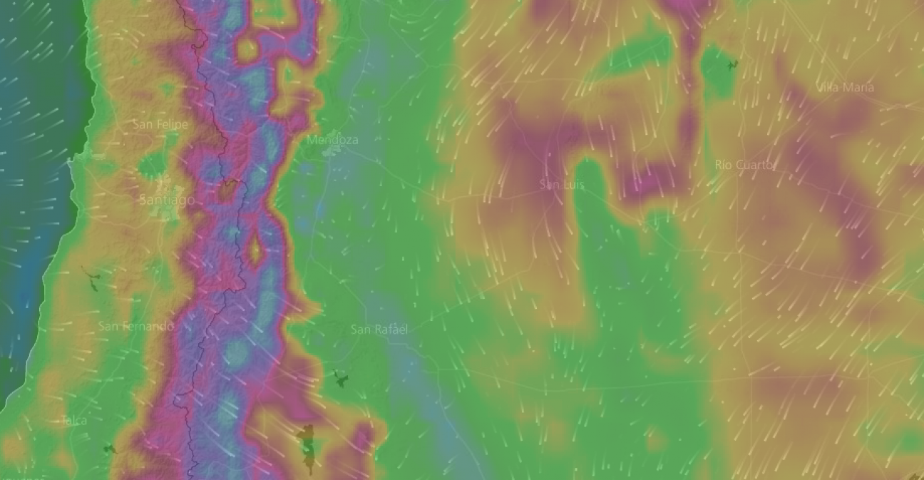 imagen Alertan por tormentas fuertes y zonda 
